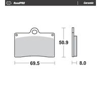 Moto-master Aprilia 402004 Brake Pads Nero