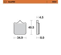 Moto-master Bmw 407501 Sintered Front Brake Pads Nero