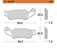 Moto-master Ajp 403901 Sintered Front Brake Pads Nero