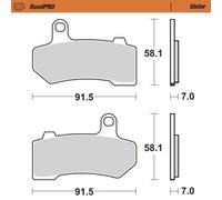 Moto-master Harley Davidson 412201 Sintered Brake Pads Nero