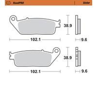 MOTO-MASTER - BRAKE PAD SINTER FRONT - BRAKE PAD ROADPRO SINTER - Dalbellomoto