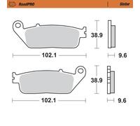 Moto-master Honda 404001 Sintered Front Brake Pads Nero