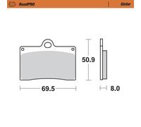 MOTO MASTER 402001 BRAKE PAD ROADPRO SINTER CANNONDALE S 440 2006