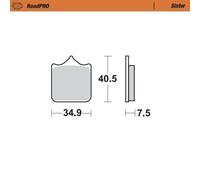 MOTO MASTER 405501 BRAKE PAD ROADPRO SINTER BENELLI TNT 1130 CAFE RACER 2009