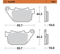 Moto-master Harley Davidson 411802 Sintered Brake Pads Nero