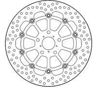 Moto-master Disco Flottante Per Freno Anteriore Halo 112323
