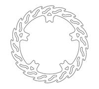 Moto-master Flame Harley Davidson 110765 Left Front Brake Disc Argento