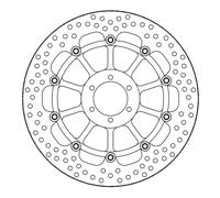 Moto-master Halo 113211 Front Brake Disc Argento
