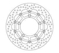 Moto-Master Disco freno flottante Halo 112128 310 mm anteriore argento