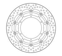 Moto-master Round Ktm 112215 Left&right Front Brake Disc Argento