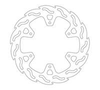 Moto Master Disco Freno Moto Flame Fixed Posteriore per un raffreddamento ottimale e resistenza - spessore 4 mm
