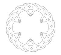 Moto Master Disco Freno Moto Flame Fixed Posteriore per un raffreddamento ottimale e resistenza - spessore 4 mm
