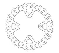 Moto Master Disco Freno Moto Moto Nitro Posteriore in Acciaio Inossidabile - spessore 4 mm