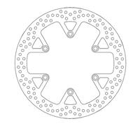 Moto Master Disco Freno Moto Stradale Halo Fixed Posteriore in acciaio inossidabile - spessore 5 mm