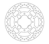 Moto-master Halo Honda 110492 Rear Brake Disc Argento