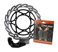 Moto Master Kit Disco Freno Moto Junior Oversized Ø260 mm con Disco Freno Flame Anteriore, Pastiglie Freno, Adattatore per Pinza freno