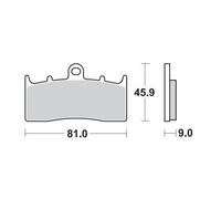MOTO MASTER 405904 BRAKE PAD CERAMIC BMW K 1600 GT ABS 2018