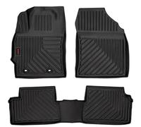 moto-MOLTICO Tappetini Auto Gomma 3D - set da 3 Pezzi - per Tutte le Stagioni - Antiscivolo e Impermeabile - Adatti per Toyota Yaris III (2011-2020)