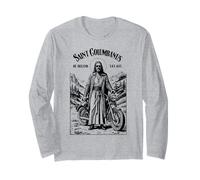 Moto Moto Patrono San Colombano Motociclista Maglia a Manica