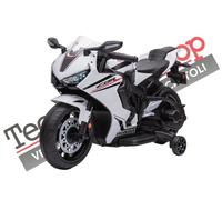 Moto Motocicletta Elettrica Per Bambini HONDA CBR 1000 RR 12V Bianco