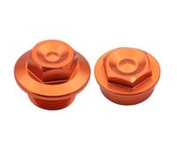 Moto Motora anteriore Asse posteriore Ndotto Bullone Assale Assasso REGOLATORE DI STOP COMPATIBILE CON EXC EXCF XCW SMR SX SXF XC XCF Modelli 2003-2022 Adatto a vari bici da sporco(Front Orange)