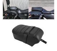 Moto Nero Sedile Passeggero Posteriore Cuscino del Passeggero In Pelle PU Per Harley Sportster Ferro 883 XL883N 2016-2022 Black