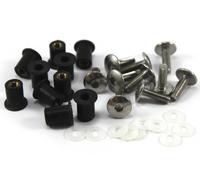 Moto Pancia Pan carenatura 10 Pezzi Wellnut & kit bulloni Acciaio Inox m5 Misura
