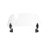 Moto Parabrezza Anteriore Per Tutti I Modelli Di Motociclette Estensione Parabrezza Spoiler Regolabile Deflettore Parabrezza Con Morsetto Adatto Moto Deflettori Vento(Big size1)