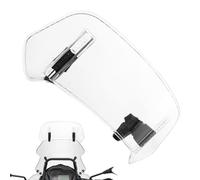 Moto Parabrezza per Peugeot XP400 2023, Regolabile Cupolino Antivento Deflettore Clamp-on Profilo Alare Spoiler Estensione,Transparent-280mm × 120mm