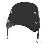 moto Parabrezza Regolabile Cupolino Spoiler Deflettore antivento per parabrezza regolabile per flusso d'aria per motociclette per fari da 5-7 pollici Accessori universali per moto(Black)