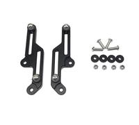 Moto Parabrezza Regolatori Flusso D'aria Regolabile Vento Per NC700X NC750X NC 700 750X2012 2012 2014 2015 LIANGYIMEI(Black)