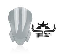 Moto paravento Alto Touring Vento Scudo Parabrezza Schermo Cappe Ala Deflettore Per BMW S 1000 R S1000 R S1000R 2021-2024 M1000R Parabrezza Spoiler(Light Grey)