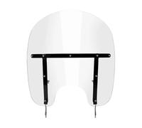 Moto paravento Per Per Heritage Per Softail Classic FLSTC 2000-2017 Moto 17.5'' Trasparente Parabrezza Parabrezza Spoiler(Black Bracket)