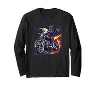 Moto patriottica con Cool Eagle per Un Look da Fuoco Fresco Maglia a Manica