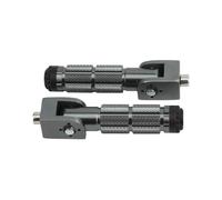 Moto Pedane Pedale Universale 2 Pz M8 Moto Motor Bike Pieghevole Pedane Pedane Poggiapiedi Pioli Pedali Posteriori Set CNC In Alluminio Parte Del Motociclo