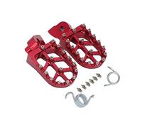 Moto Pedane Poggiapiedi Moto Pedane Pedane Resto Del Piede Peg Pedale Per Il Gas Per EC50 Per EC125 Per EC200 Per EC250 Per EC300 Per EC450 Per EC515 Pedali(Red)