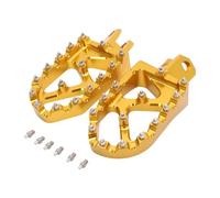 Moto Pedane Poggiapiedi Pedane Moto Pedale Antiscivolo Pedane Larghe Per RM125 Per RM250Z Per RMX250 1989 1990 1991 1992 1993 1994 1995 1996 Pedali(Gold)