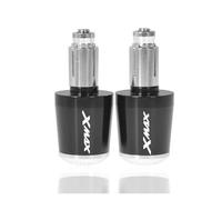 moto Per Yamaha XMax 125 250 300 400 X Max, Manopole Universali Per Manubrio Da 7/8" E Cursori Per Contrappeso estremità della maniglia(Silver)
