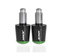 moto Per Yamaha XMax 125 250 300 400 X Max, Manopole Universali Per Manubrio Da 7/8" E Cursori Per Contrappeso estremità della maniglia(Green)