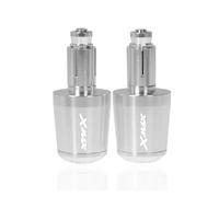 moto Per Yamaha XMax 125 250 300 400 X Max, Manopole Universali Per Manubrio Da 7/8" E Cursori Per Contrappeso estremità della maniglia(Silver)