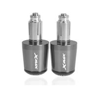 moto Per Yamaha XMax 125 250 300 400 X Max, Manopole Universali Per Manubrio Da 7/8" E Cursori Per Contrappeso estremità della maniglia(Grey)