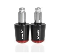 moto Per Yamaha XMax 125 250 300 400 X Max, Manopole Universali Per Manubrio Da 7/8" E Cursori Per Contrappeso estremità della maniglia(Red)