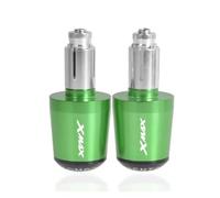moto Per Yamaha XMax 125 250 300 400 X Max, Manopole Universali Per Manubrio Da 7/8" E Cursori Per Contrappeso estremità della maniglia(Green)
