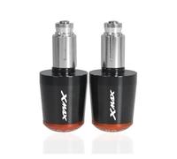 moto Per Yamaha XMax 125 250 300 400 X Max, Manopole Universali Per Manubrio Da 7/8" E Cursori Per Contrappeso estremità della maniglia(Orange)