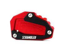 Moto Piastra Cavalletto Supporto Per Cavalletto Laterale Per Ducati Scrambler Icon Dark Full Throttle Scrambler 1100 800 Desert Sled(ROSSO)