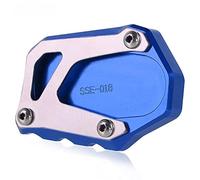 Moto Piede Cavalletto Laterale Pad Piastra Di Ingrandimento CNC Ingrandire Per Suzuki V-STROM 1000 VSTROM 1000XT 2014-2019(Blu)