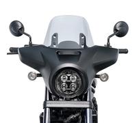 Moto più grande cupolino copertura maschera parabrezza compatibile con Rebel CMX1100 CMX 1100 2021-2025 Parabrezza e deflettori (Fumo chiaro con nero opaco)