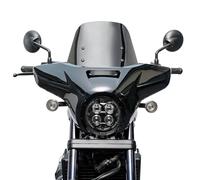 Moto più grande cupolino copertura maschera parabrezza compatibile con Rebel CMX1100 CMX 1100 2021-2025 Parabrezza e deflettori (Fumare con il nero)