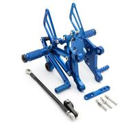 Moto Poggiapiedi Per Aprilia Rs125 2t Rs 125 2t 1995-2010 Pedane Arretrate Moto Pedale Pedana Poggiapiedi Regolabile Alluminio Set Pedane Arretrate Pedali motocicletta(Blu)