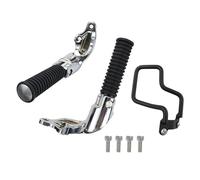 Moto Poggiapiedi Per Indian Per Scout Per Bobber Per Sixty Per Twenty Per Rogue 2015-2023 Poggiapiedi Passeggero Motocicletta Pedane Pieghevoli Accessori Portapacchi Pedali motocicletta(Silver Kit)